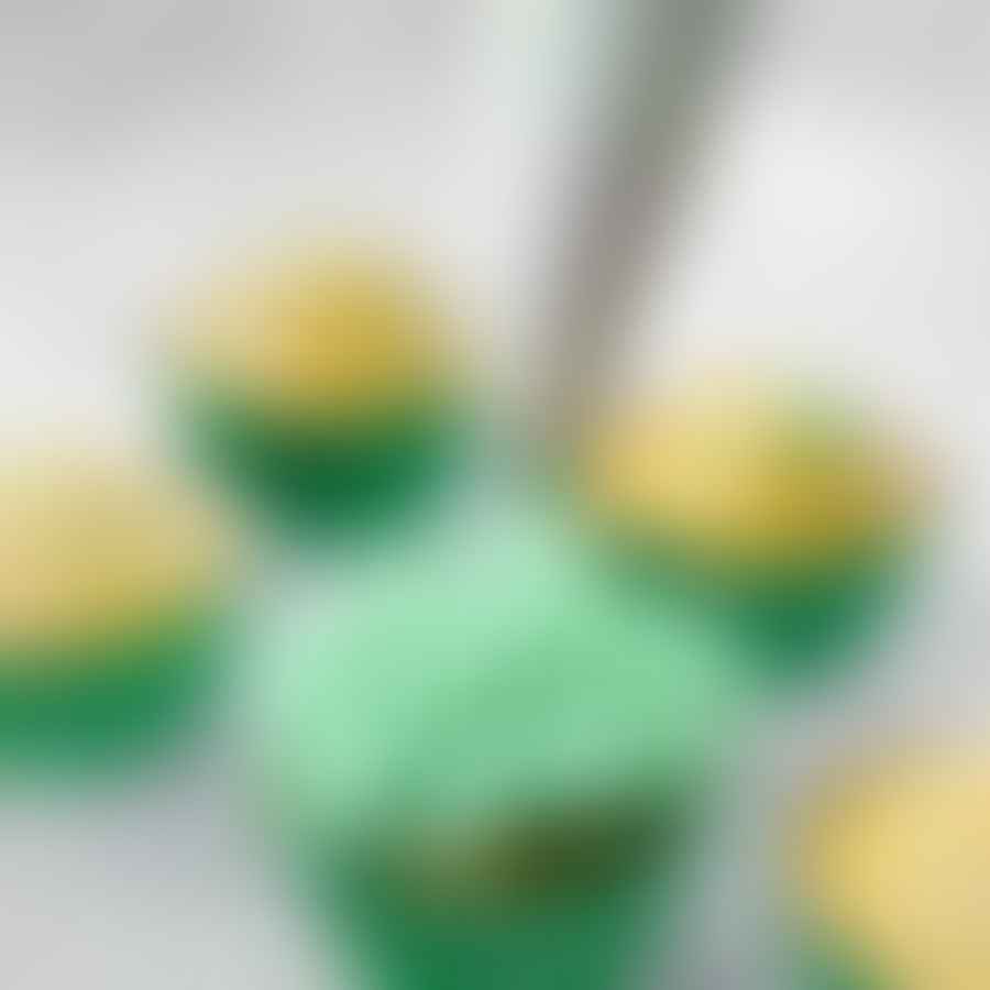 Colorful assortment of cannabis-infused cupcakes