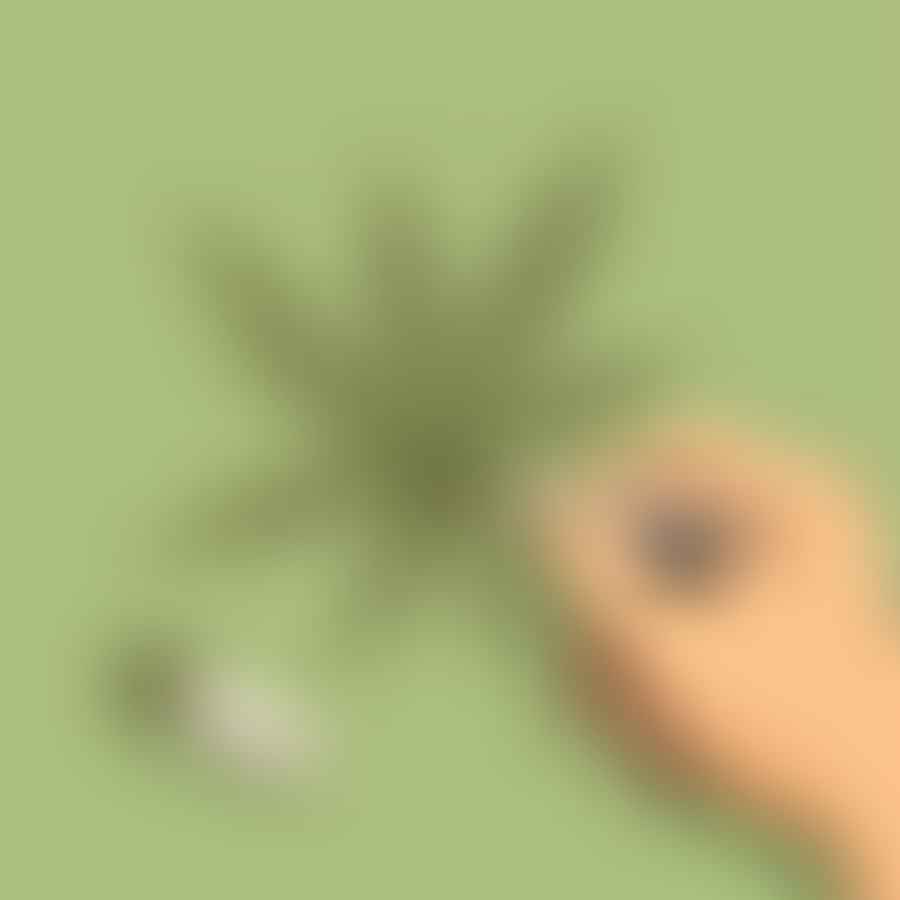 A hand tracing a weed leaf stencil onto a sock with a fabric marker.