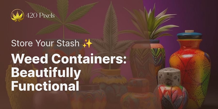 Weed Containers: Beautifully Functional - Store Your Stash ✨